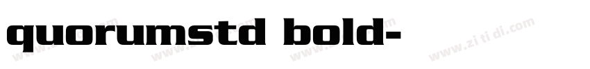 quorumstd bold字体转换